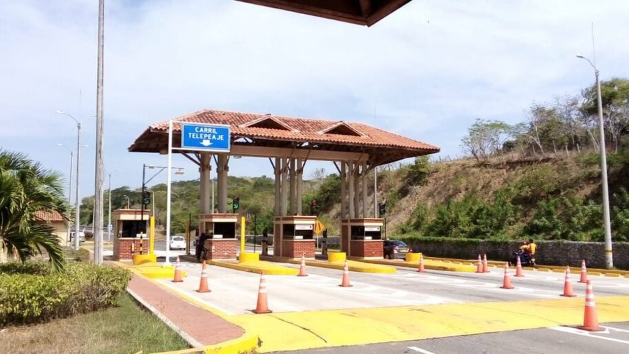Peaje en la vía Cartagena - Barranquilla.