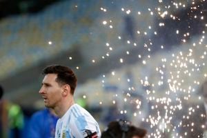 Messi obtiene su primer título con la selección de Argentina. (AP Photo/Andre Penner)