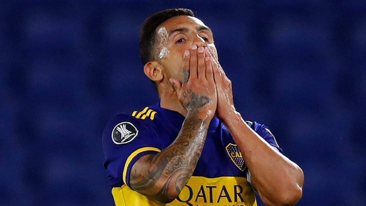 Carlos Tévez. jugador de Boca Juniors