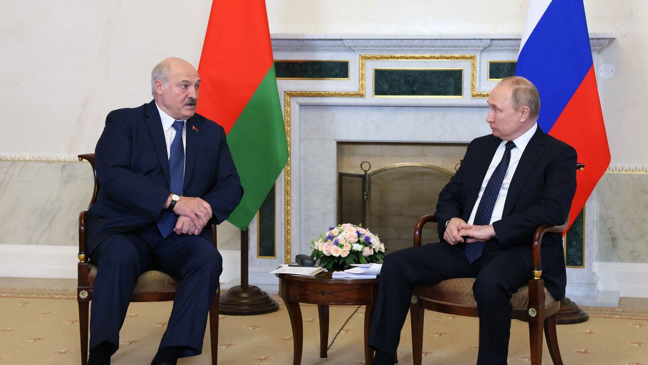 Lukashenko, presidente de Bielorrusia, ha sido el principal aliado de Moscú en medio de la guerra con Ucrania. Photo by Mikhail Metzel / SPUTNIK / AFP)