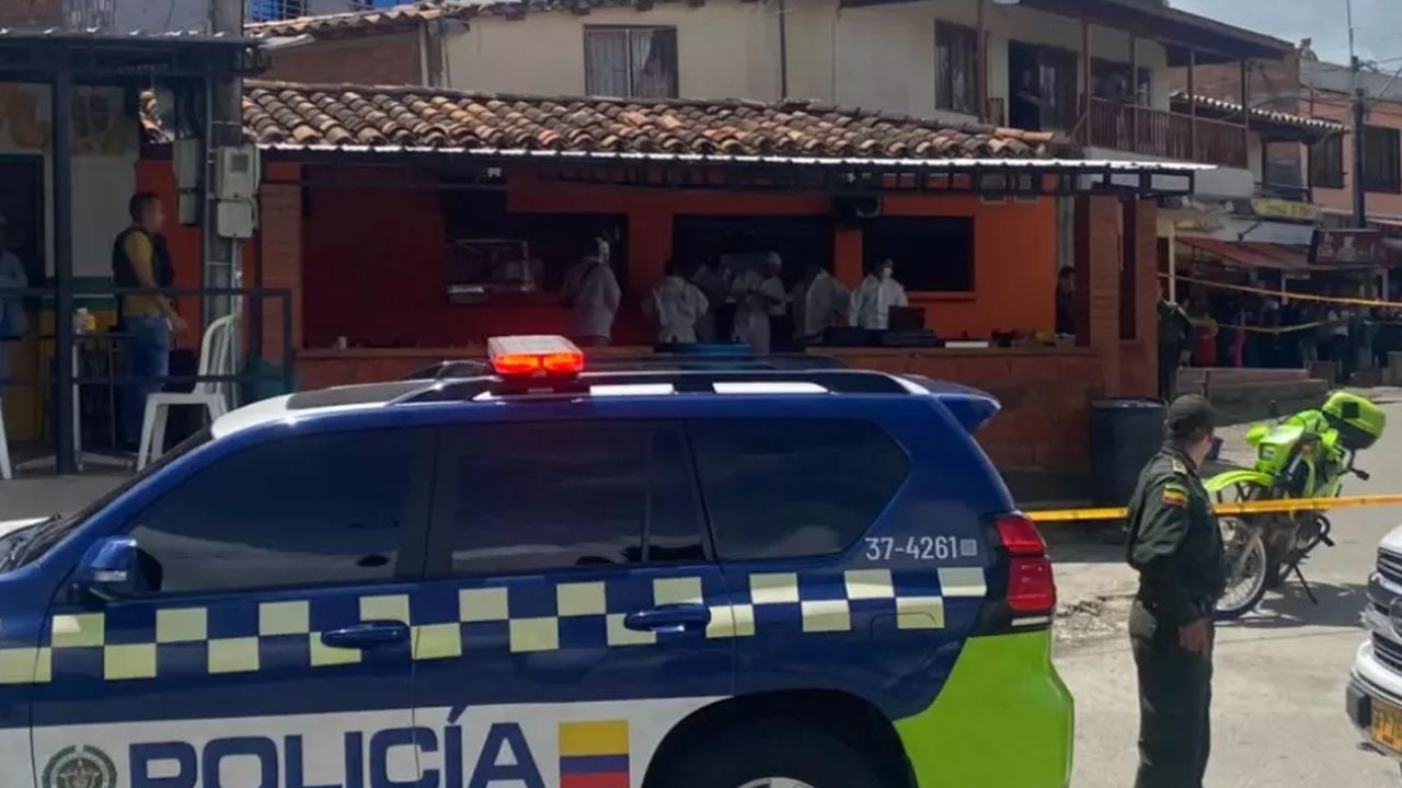 Acción terrorista del Clan del Golfo en Bello, Antioquia, donde murieron dos uniformados.