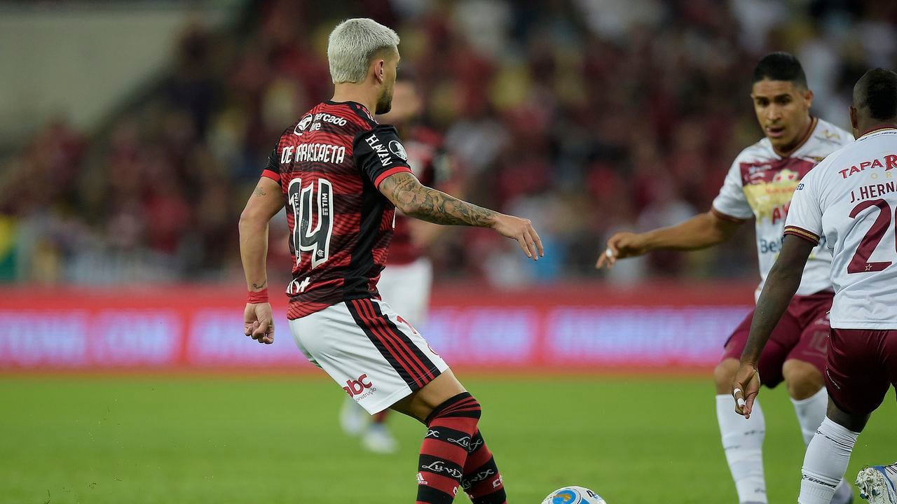 Flamengo goleó al Tolima y lo eliminó de la Copa Libertadores. Foto: Twitter Copa Libertadores.