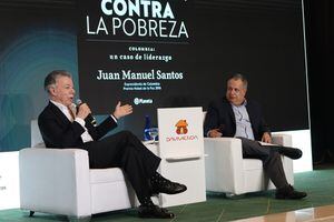 El expresidente Juan Manuel Santos participó este viernes en la Asamblea de Anif.