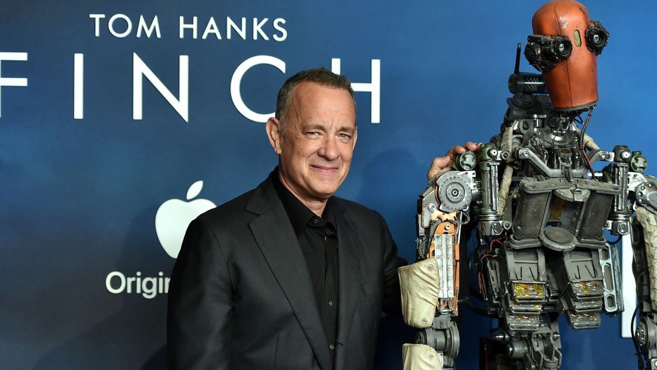 Tom Hanks en la presentación de la película Finch