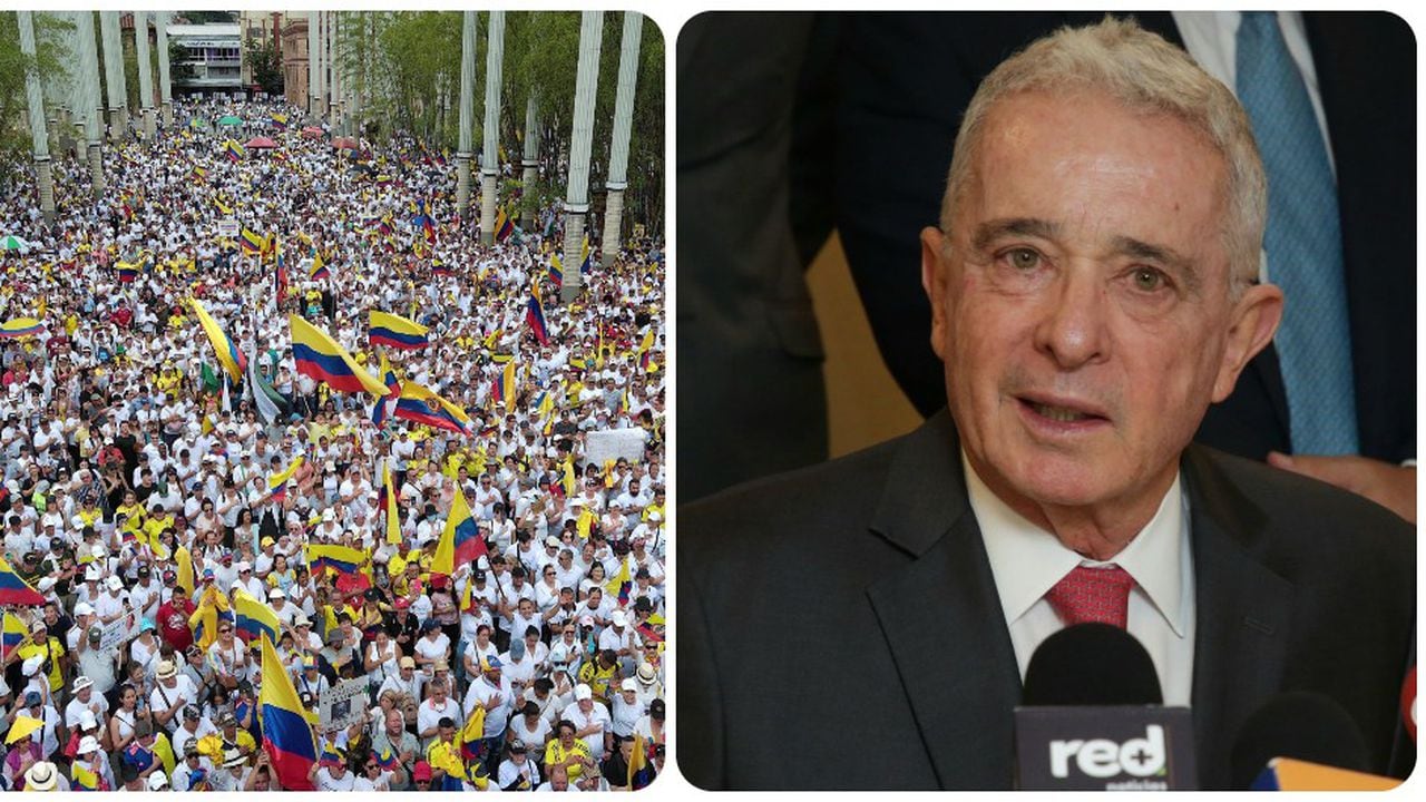 Álvaro Uribe se refiere a las movilizaciones de este 21 de abril.
