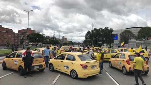 Taxistas bloqueo Bogotá