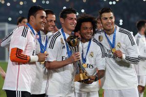 James Rodríguez, Keylor Navas y otras figuras del Real Madrid campeón del Mundial de Clubes.