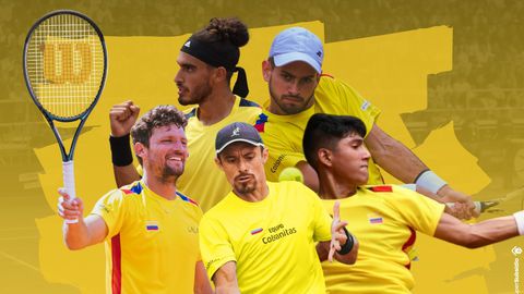 Equipo Colombia en la Davis Cup.