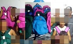 La banda criminal de Los Costeños entregó kits escolares a niños en el municipio de Soledad