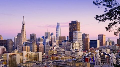 Panorama de la ciudad estadounidense de San Francisco.