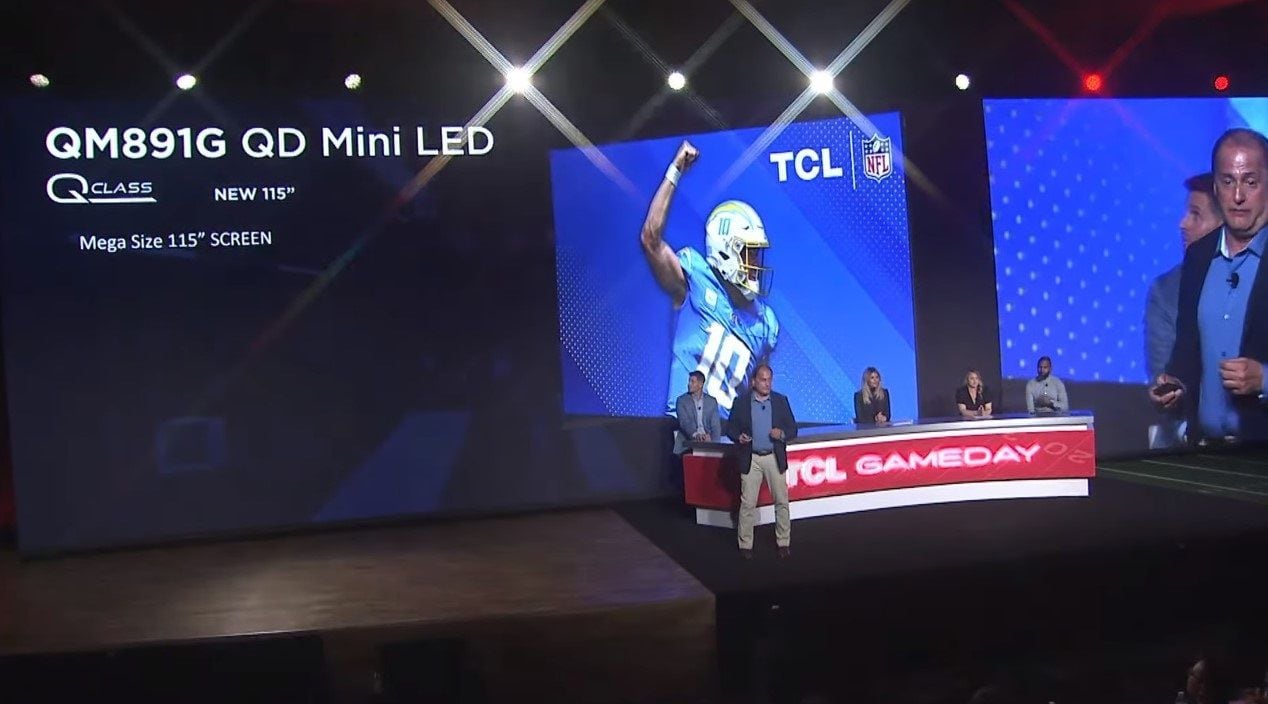 TCL anuncia un televisor MiniLED con tecnología Quantum Dot y pantalla de 115 pulgadas