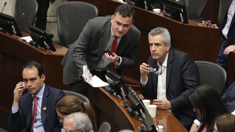 Poder. Reforma pensional debate en su segundo debate en el senado. Foto Guillermo Torres.