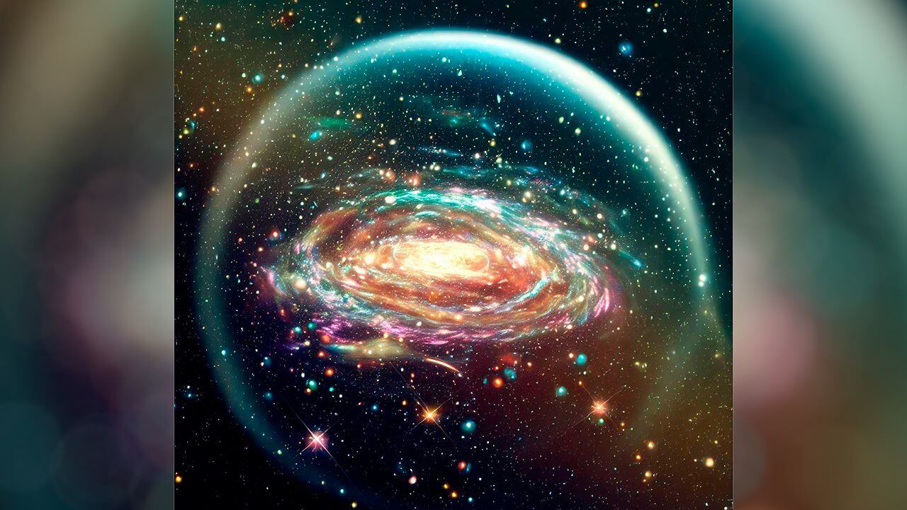 Científicos descubren una inmensa burbuja de galaxias