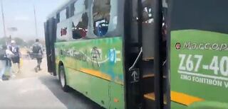 Encapuchados vandalizaron bus del SITP