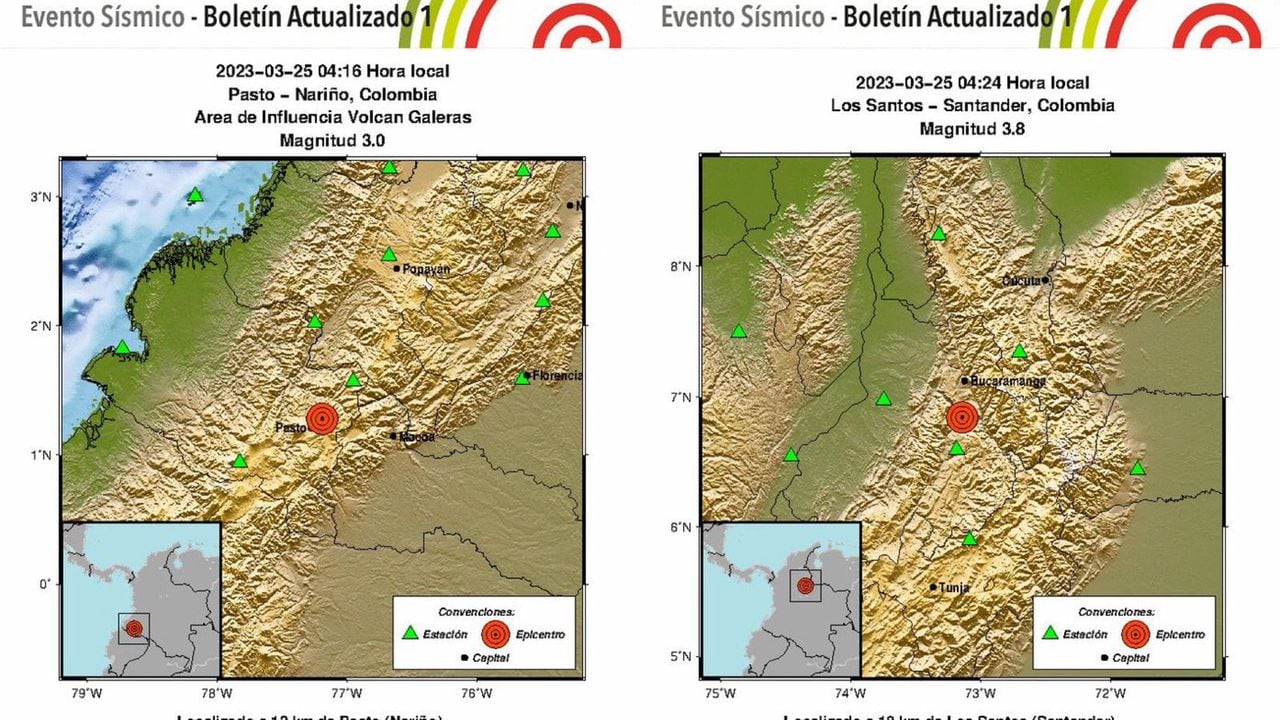Boletines temblor en Colombia - sábado 25