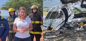 Alcaldesa de Santa Marta Virna Johnson dio detalles de la tragedia que ocasionó la salida de una avioneta de la pista del aeropuerto de la ciudad