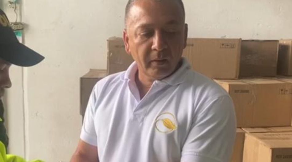 Juan Guillermo Naranjo Henao, supuesto narcotraficante capturado en Medellín.