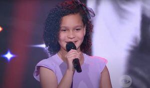 Ineris Estrella Parra González de Venezuela y con 11 años de edad, pasó por el escenario de la Voz Kids