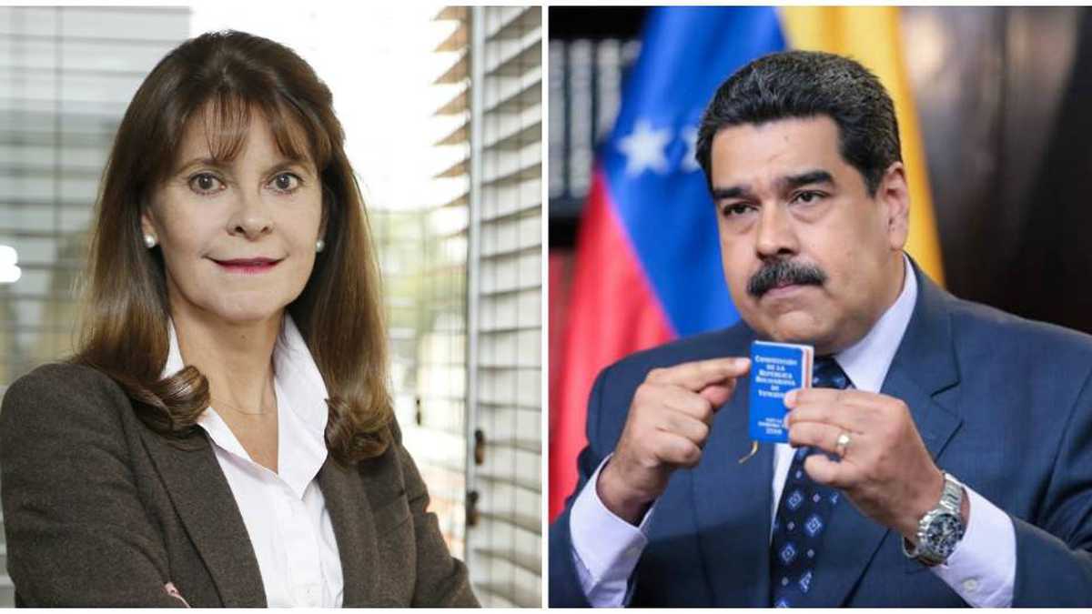 Marta Lucía Ramírez y Nicolás Maduro