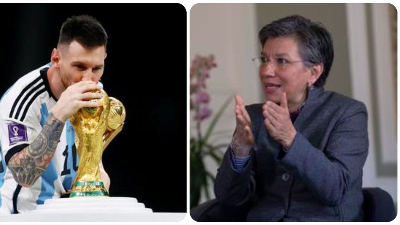 La alcaldesa de Bogotá, Claudia López, celebró el título de Lionel Messi con Argentina en el Mundial de Qatar 2022