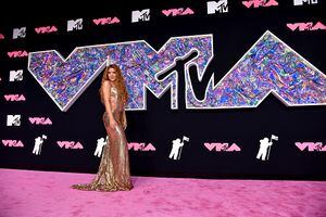 NEWARK, NEW JERSEY - SEPTEMBER 12: Shakira attends the 2023 MTV Video Music Awards at Prudential Center on September 12, 2023 in Newark, New Jersey. (Photo by Noam Galai/Getty Images for MTV)