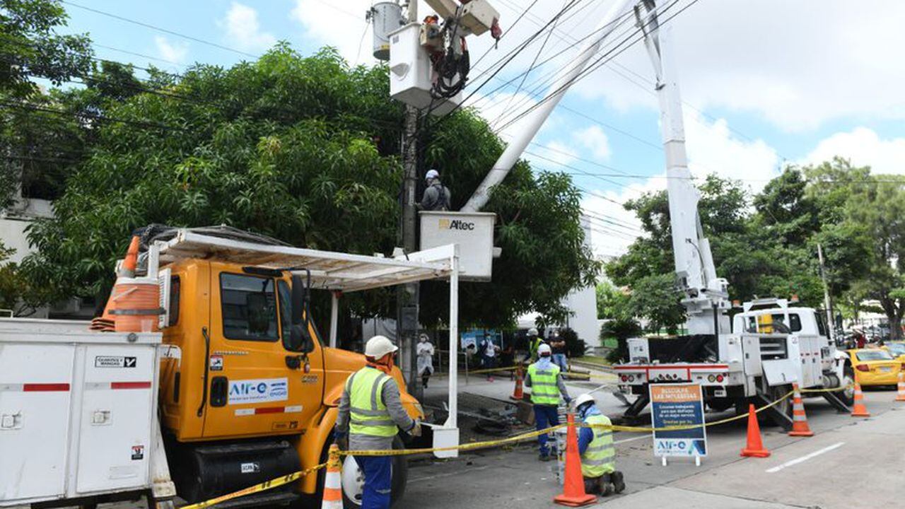 La empresa de energía realiza trabajos en varias zonas de la ciudad de Barranquilla y en municipios del Atlántico.