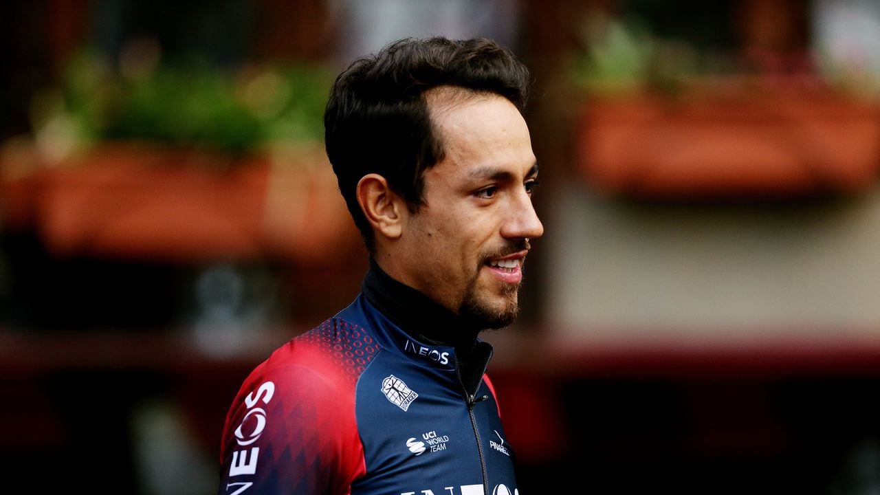 HONDARRIBIA, SPAIN - APRIL 03: Daniel Felipe Martinez Poveda of Colombia and Team INEOS Grenadiers during the 61st Itzulia Basque Country 2022 - Team Presentation / #itzulia / #WorldTour / on April 03, 2022 in Hondarribia, Spain. (Photo by Gonzalo Arroyo Moreno/Getty Images)