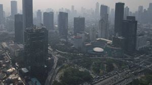 Vista general de edificios de gran altura  en Yakarta, Indonesia.