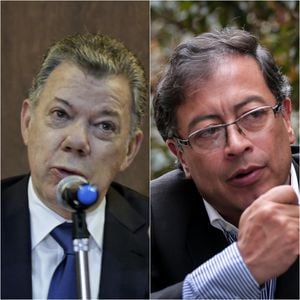Juan Manuel Santos y Gustavo Petro figuran en la lista de políticos que fueron posibles víctimas de chuzadas.