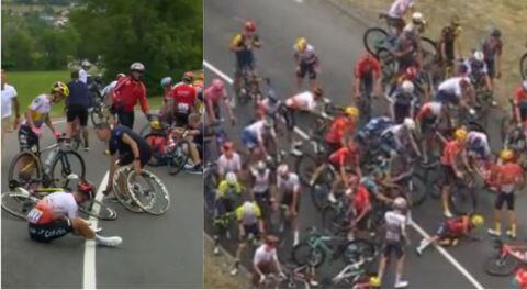 Accidentada etapa en el Tour de Francia 2023