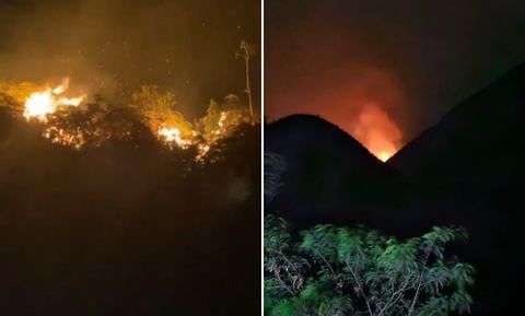 Incendios forestales afectan a tres municipios de Cundinamarca.