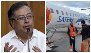 "Estamos cumpliendo": Petro por primer vuelo internacional de Satena