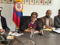 La ministra de Trabajo Gloria Inés Ramírez en la instalación de la subcomisión de empleo y empleabilidad para la negociación del salario mínimo de 2024.