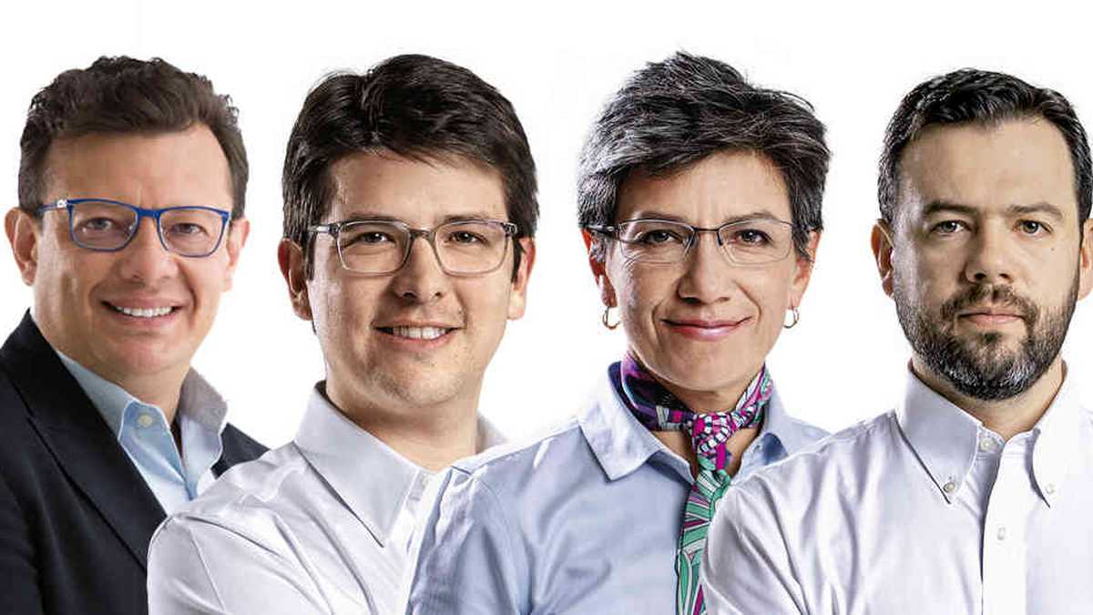 Hollman Morris, Miguel Uribe, Claudia López y Carlos Fernando Galán se enfrentan el próximo domingo 27 de octubre en las elecciones por la Alcaldía de Bogotá.