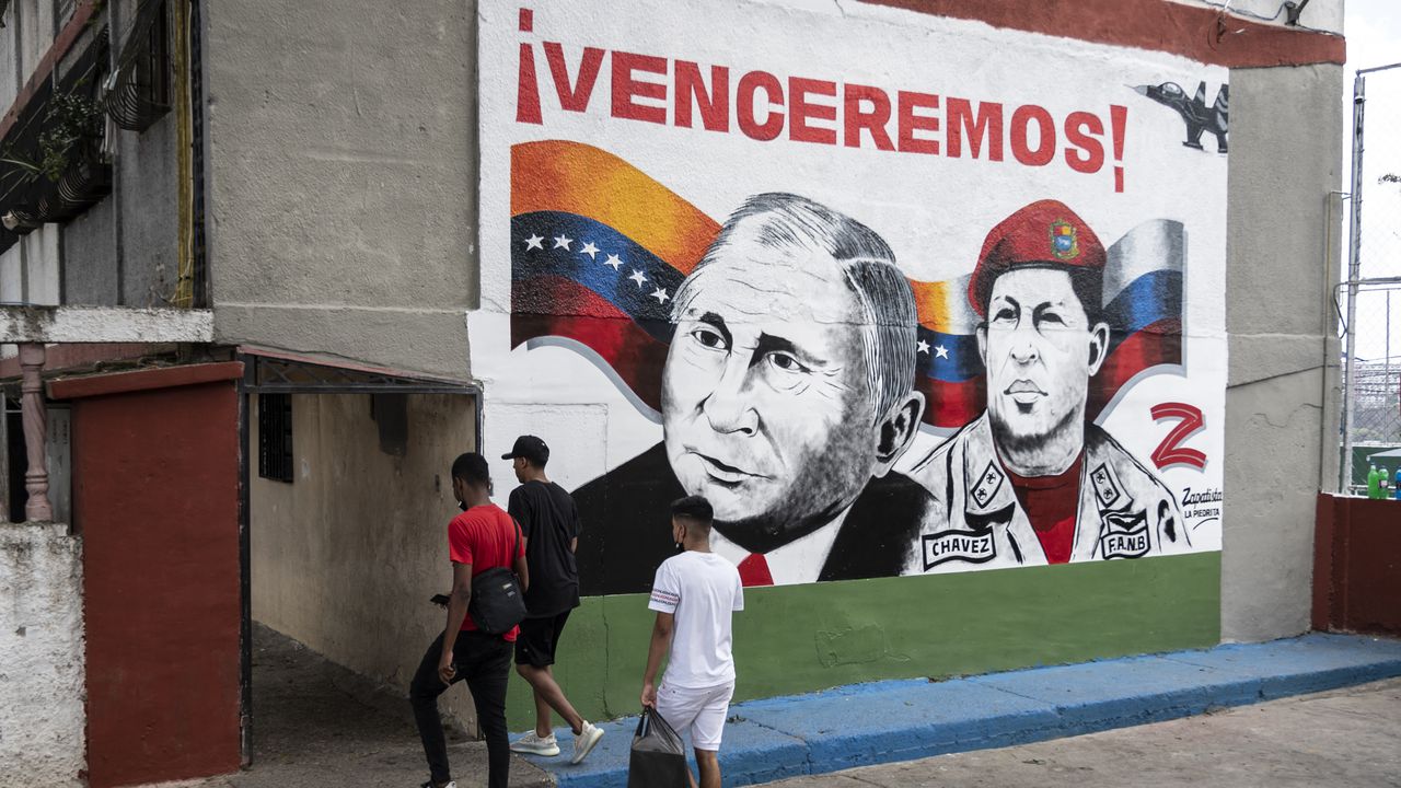 MURAL VENEZUELA: Chávez y Putin