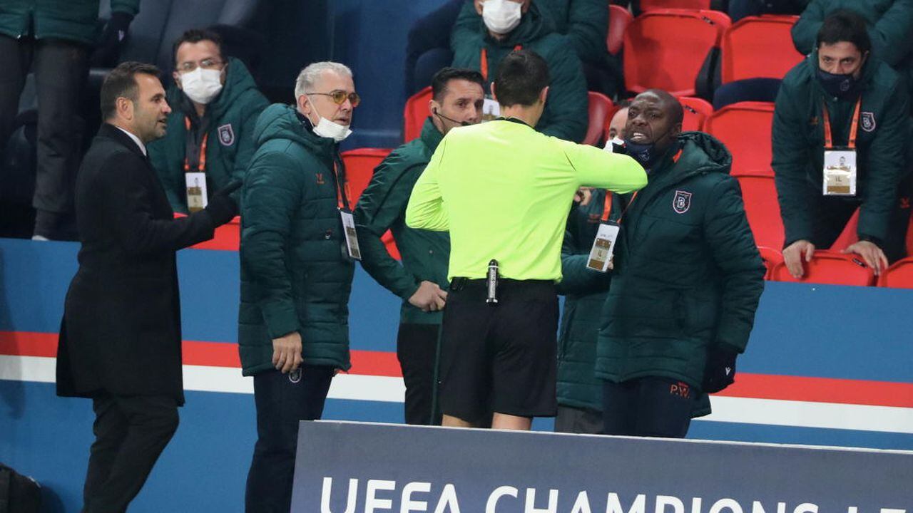Polémica en la Champions: por racismo de árbitro suspenden partido del PSG