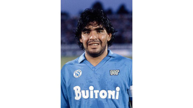 Maradona jugó en Napoli entre 1984 y 1991