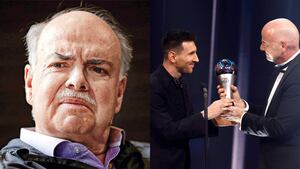 Iván Mejía no perdonó a Gianni Infantino, presidente de la FIFA. Foto 1:  Foto: León Darío Peláez. Foto 2: Reuters.