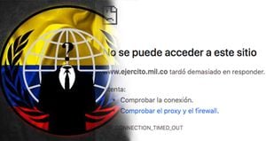 Anonymous hackeó las páginas web del Senado y la presidencia de la República.
