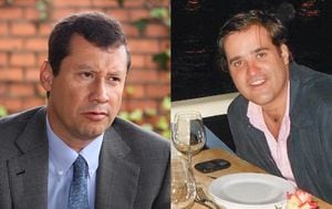 El abogado Jaime Lombana y el empresario Felipe Rocha.