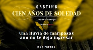 La importante obra literaria de Gabo pasará a las pantallas audiovisuales. Captura de pantalla página web del casting / Dynamo