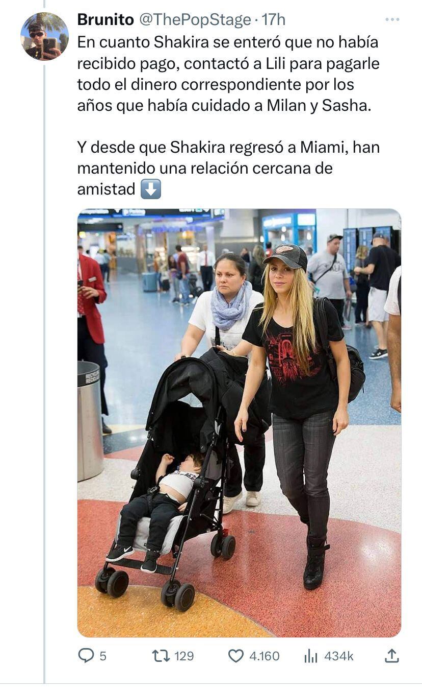 La historia de Lili Melgar y Shakira.