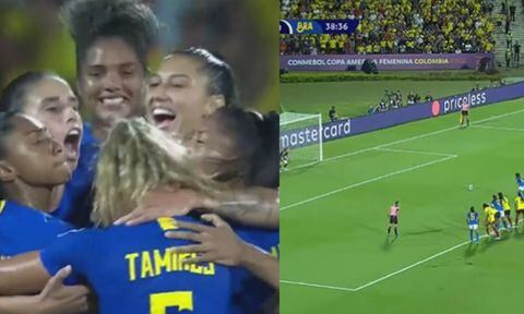 Gol Brasil Final Copa América femenina 2022. Foto: Captura de pantalla - @CopaAmerica
