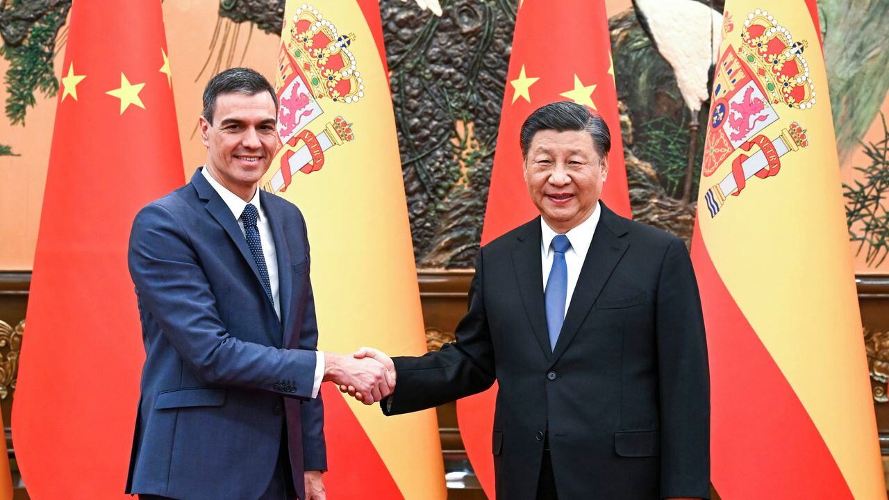 Xi Jinping y Pedro Sánchez