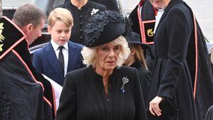The funeral of Her Majesty the Queen at Westminster Abbey - West Door Camilla, Queen Consort, September 19, 2022.  Geoff Pugh/Pool via REUTERS