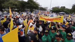 Marchas contra el gobierno Petro en Barranquilla