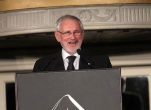 Director Norman Jewison speaks at the 45th Annual Cinema Audio Society Awards held at the Millennium Biltmore Hotel on February 14, 2008 in Los Angeles, California. (Photo by Jesse Grant/WireImage)