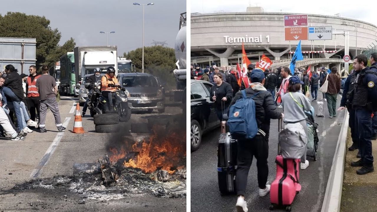 La terminal 1 del aeropuerto Charles de Gaulle de París ha sido la principal afectada