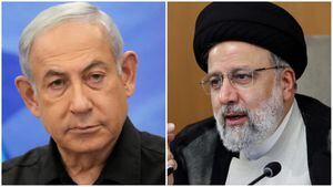 Primer ministro israelí, Benjamin Netanyahu a la izquierda. / Presidente iraní, Ebrahim Raisí a la derecha.