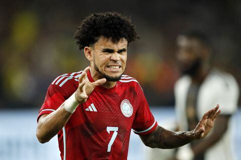 GELSENKIRCHEN - Luis Diaz of Colombia during the Friendly Interland match between Germany and Colombia at the Veltins-Arena on June 20, 2023 in Gelsenkirchen, Germany. AP | Dutch Height | BART STOUTJESDYK (Photo by ANP via Getty Images)